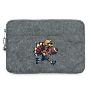 Thanksgiving Football Truthahn - Laptoptasche 13" - Grau meliert - Vorne
