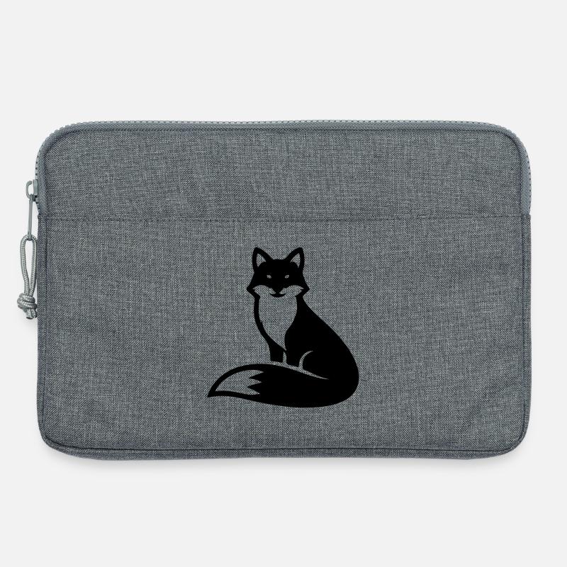 Fuchs Tier - Laptoptasche 13" - Grau meliert