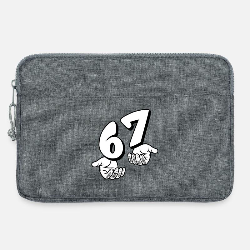 67 Six Seven - Laptoptasche 13" - Grau meliert