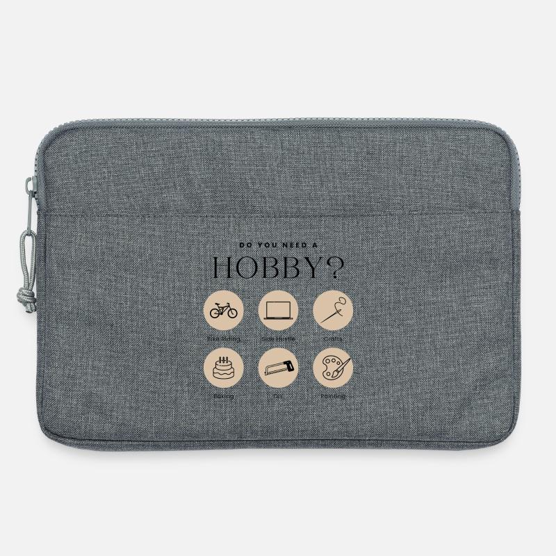 Hobby Mode On - Laptop bag 13" - heather grey