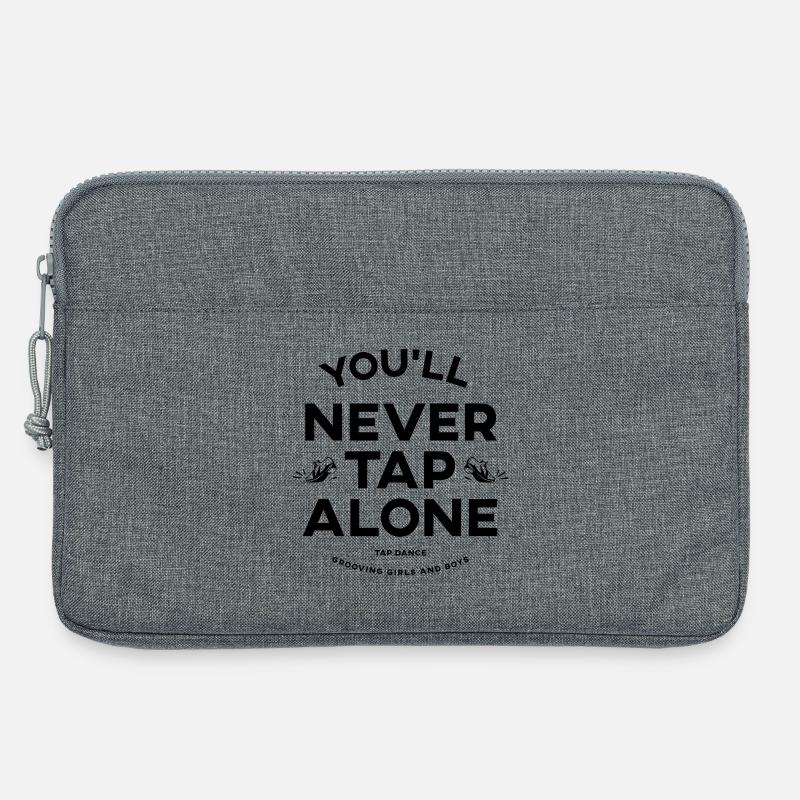 You Will Never Tap Alone – Tap Dance / Stepptanz - Laptoptasche 13" - Grau meliert