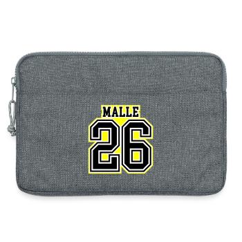 Malle 26 Trikot 2026 - Laptoptasche 13" - Grau meliert - Vorne