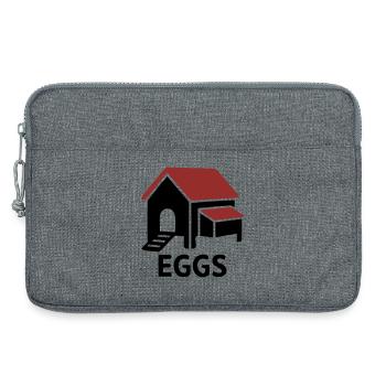 Insigne des œufs de poulailler - Sacoche pour ordinateur portable 13 pouces - gris chiné - Devant