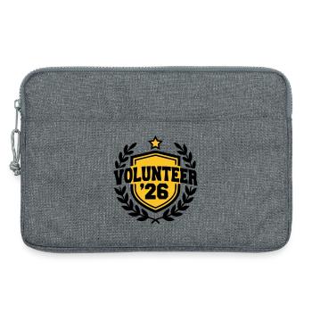 Volunteer 26 Wappen Logo - Laptoptasche 13" - Grau meliert - Vorne