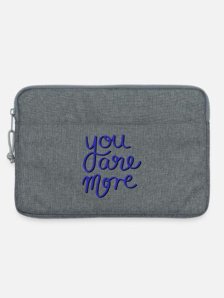 You are more - Laptop bag 13" - heather grey