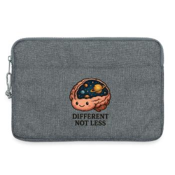 Kosmischer Hirnraum mit Planeten - Laptoptasche 13" - Grau meliert - Vorne