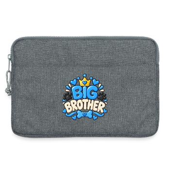 Big Brother – Ankündigung von einer niedlichen Hundeschwangerschaft - Laptoptasche 13" - Grau meliert - Vorne