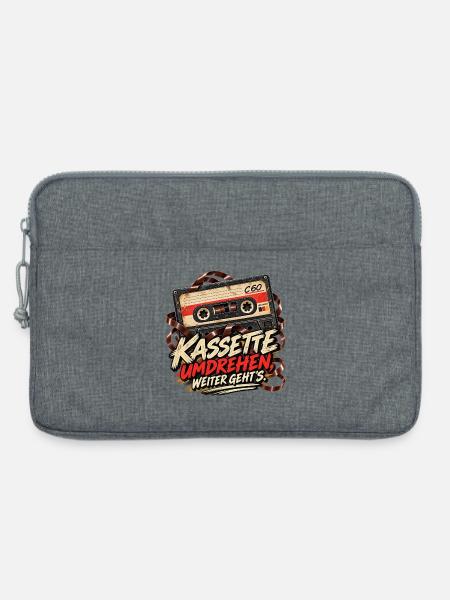 Kassette - Laptoptasche 13" - Grau meliert