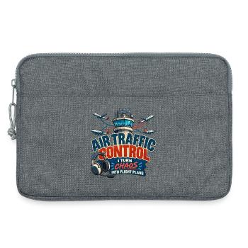 Lustiges Luftverkehrskontroll-Luftfahrtdesign - Laptoptasche 13" - Grau meliert - Vorne
