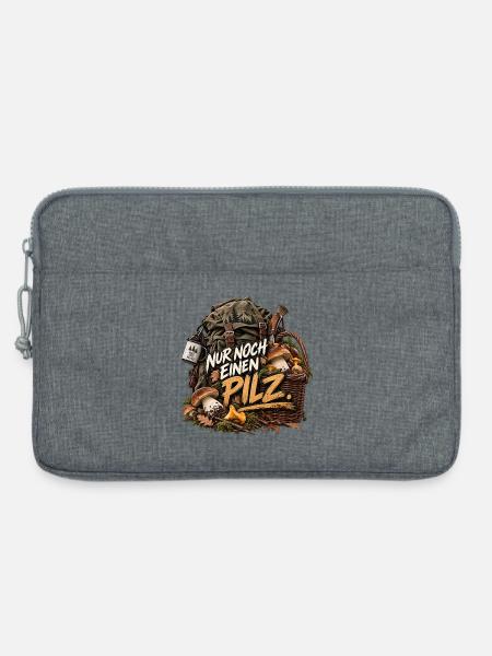Nur noch einen Pilz - Laptoptasche 13" - Grau meliert