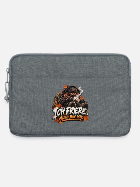 Ich Friere, also bin ich - Laptoptasche 13" - Grau meliert