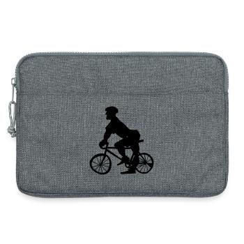 Bicycle police - Laptop bag 13" - heather grey - Front