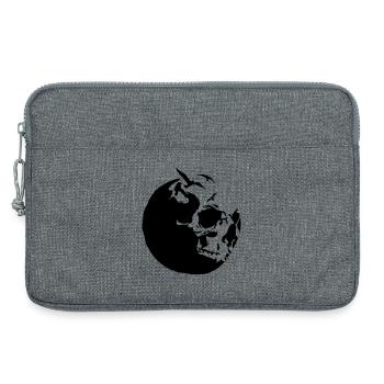 killing moon skull mond - Laptop bag 13" - heather grey - Front