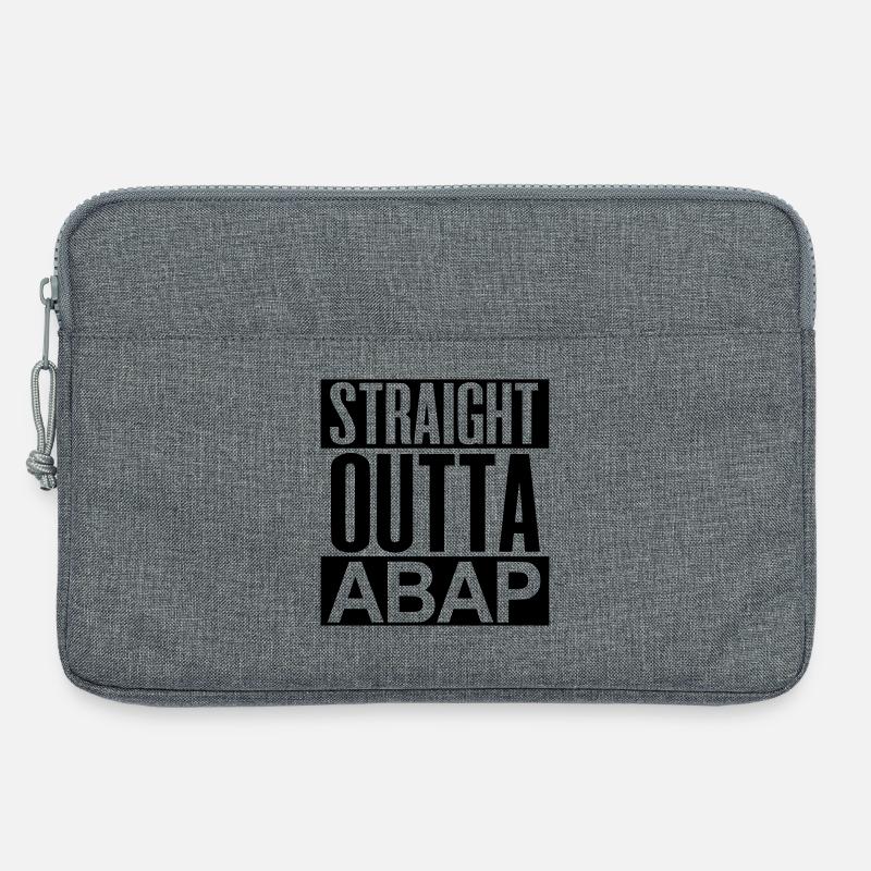 StraightOuttaABAP - Laptoptasche 13" - Grau meliert