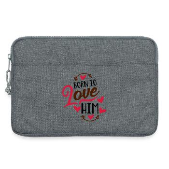 amour - Sacoche pour ordinateur portable 13 pouces - gris chiné - Devant