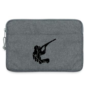 Jäger - Laptoptasche 13" - Grau meliert - Vorne