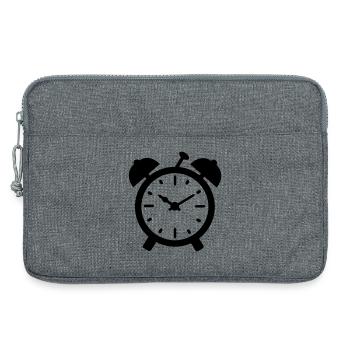 wecker uhr - Laptoptasche 13" - Grau meliert - Vorne
