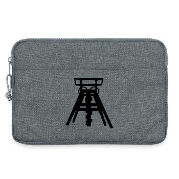 l'exploitation minière - Sacoche pour ordinateur portable 13 pouces - gris chiné - Devant