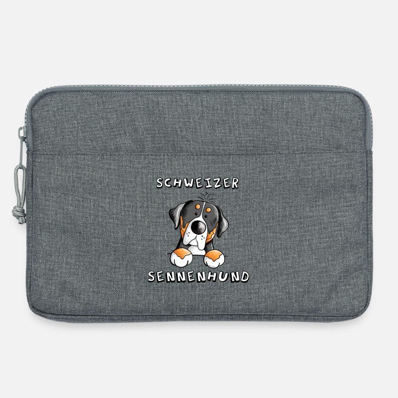Großer Schweizer Sennenhund - Laptoptasche 13" - Grau meliert
