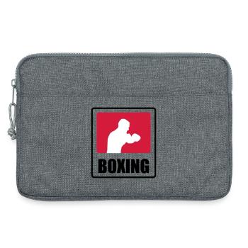Boxer - Boxen 🥊 - Laptoptasche 13" - Grau meliert - Vorne
