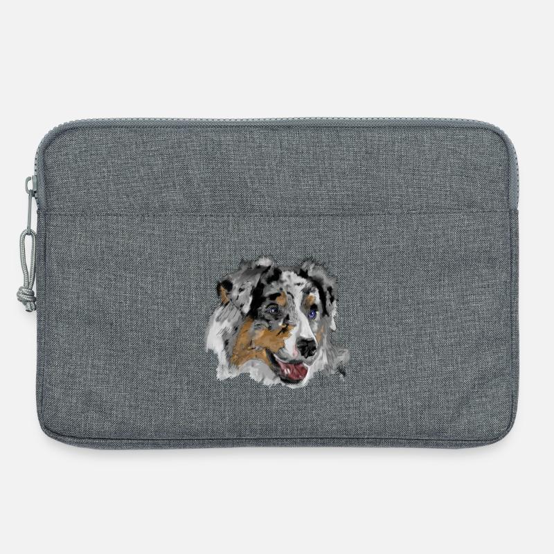 Australian Shepherd - Laptoptasche 13" - Grau meliert