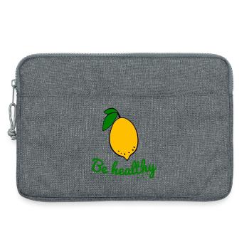 Citron, Santé - Sacoche pour ordinateur portable 13 pouces - gris chiné - Devant
