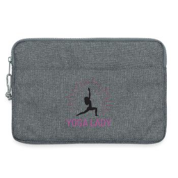 Yoga-Mädchen - Laptoptasche 13" - Grau meliert - Vorne