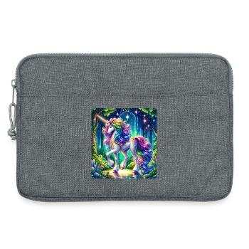 Fantasy Unicorn Horse Fans Einhornliebhaber - Laptoptasche 13" - Grau meliert - Vorne