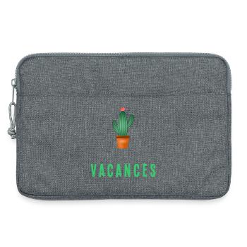 MAÎTRESSE. MAITRE. MERCI. MERCI MAÎTRESSE - Sacoche pour ordinateur portable 13 pouces - gris chiné - Devant
