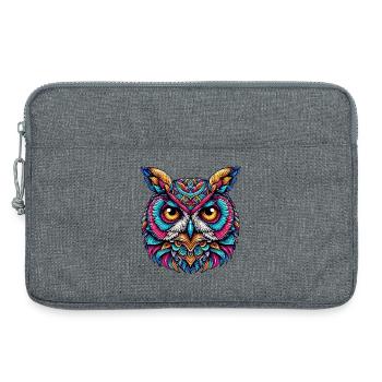 Eule - Laptoptasche 13" - Grau meliert - Vorne