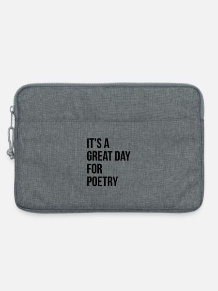 Poesie Poesie Poesie Poesie - Laptoptasche 13" - Grau meliert