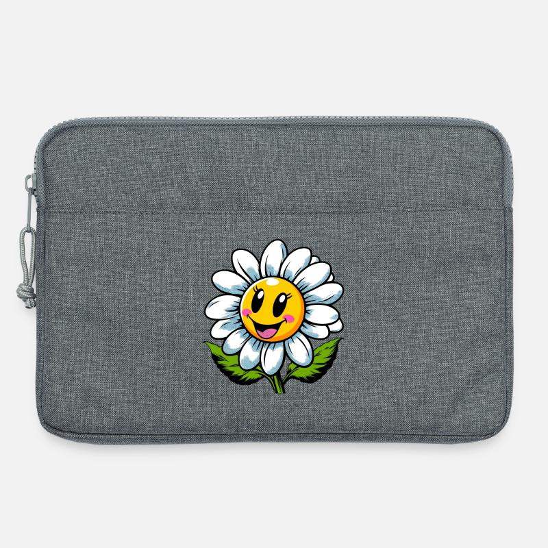 Gänseblümchen - Laptoptasche 13" - Grau meliert