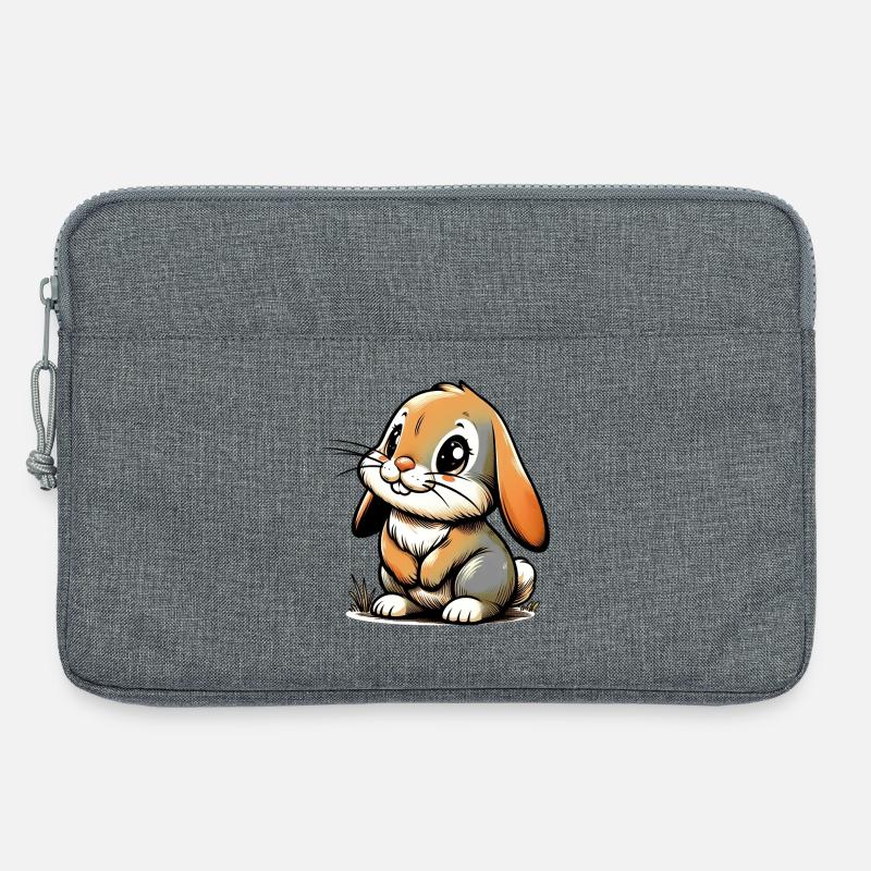 Kaninchen - Laptoptasche 13" - Grau meliert