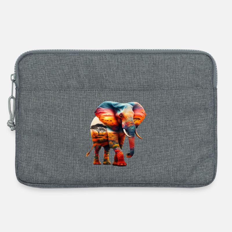 Elefant - Laptoptasche 13" - Grau meliert