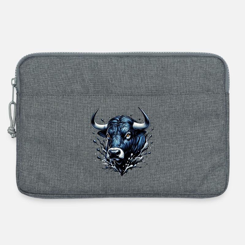 Stier - Laptoptasche 13" - Grau meliert