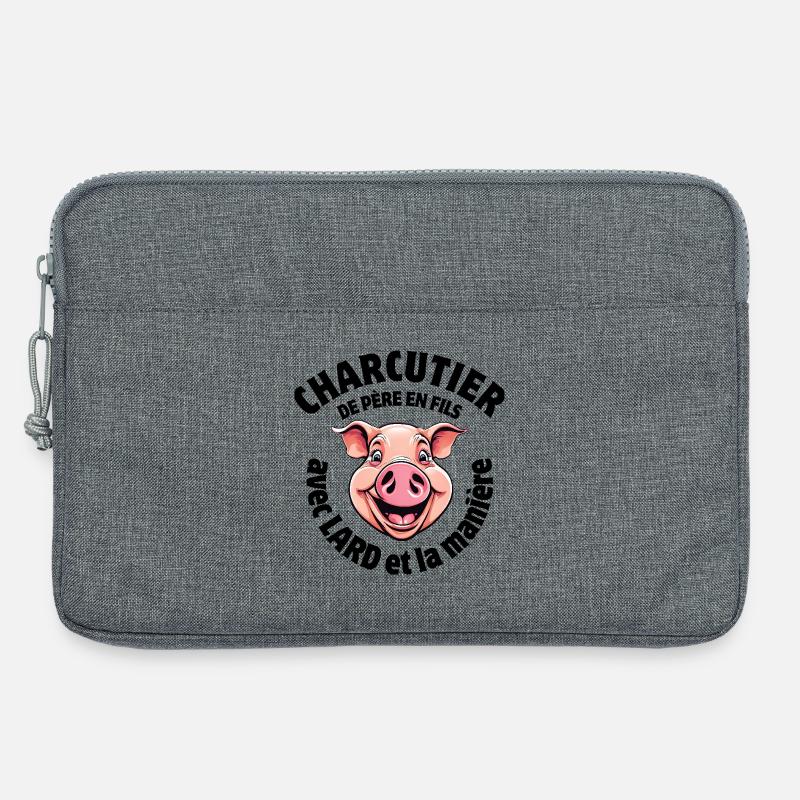 Metzger, Metzger, ich bin ein Sprachrohr - Laptoptasche 13" - Grau meliert