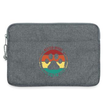 Hundeopa Geschenke Hundeliebhaber Hunde - Laptoptasche 13" - Grau meliert - Vorne