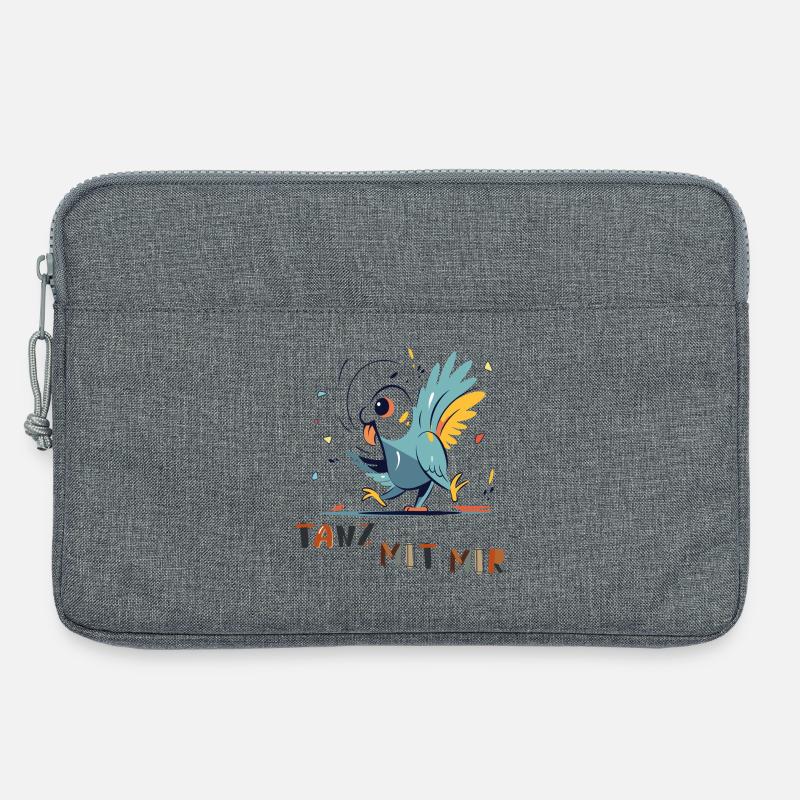 Papagei möchte Tanzen - Laptoptasche 13" - Grau meliert