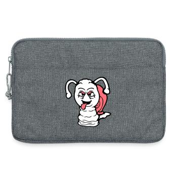 snail naughty tongue sticking out nasty small cool - Laptop bag 13" - heather grey - Front