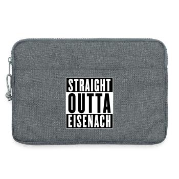 Straight outta Eisenach (colors changeable) - Laptop bag 13" - heather grey - Front
