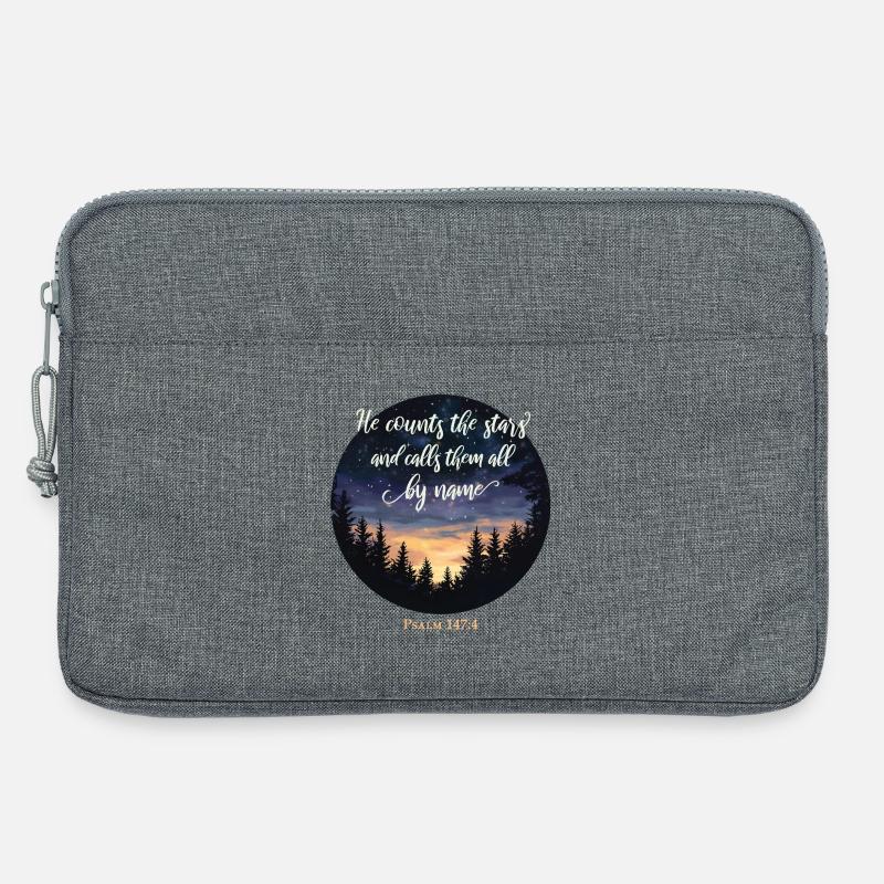Bibelvers Christlich Religiös - Laptoptasche 13" - Grau meliert