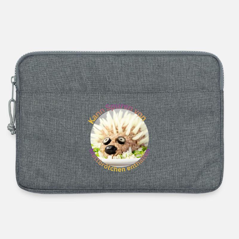 Mettigel - Laptoptasche 13" - Grau meliert