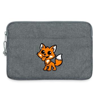 Fuchs Comic - Laptoptasche 13" - Grau meliert - Vorne
