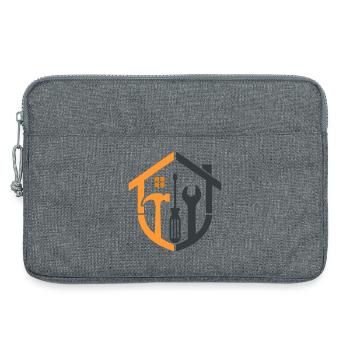 Caretaker Coat of Arms – Craftsman Logo - Laptop bag 13" - heather grey - Front
