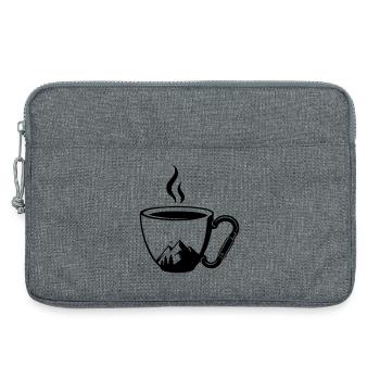 Montagnes Coffee Cup Carabiner en plein air - Sacoche pour ordinateur portable 13 pouces - gris chiné - Devant