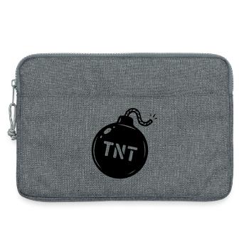 Symbole TNT de la bombe - Sacoche pour ordinateur portable 13 pouces - gris chiné - Devant