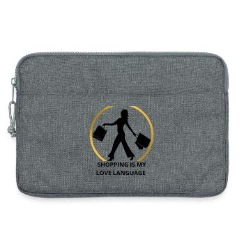 Anneau doré minimaliste - Sacoche pour ordinateur portable 13 pouces - gris chiné - Devant