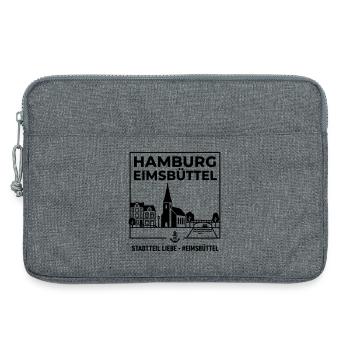 Hamburg Eimsbüttel - Laptoptasche 13" - Grau meliert - Vorne