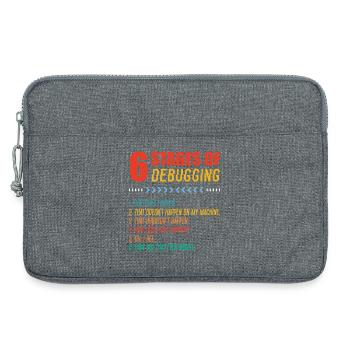 Sechs Phasen Debugging - Laptoptasche 13" - Grau meliert - Vorne
