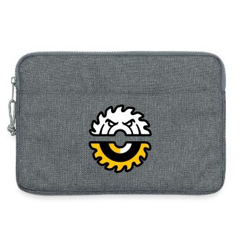 Kreissaege Gesicht Grafik - Laptoptasche 13" - Grau meliert - Vorne